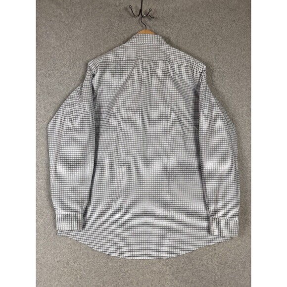 LL Bean Mens Size 17-37 Plaid Shirt Button Front Wrinkle Resistant - Picture 6 of 11